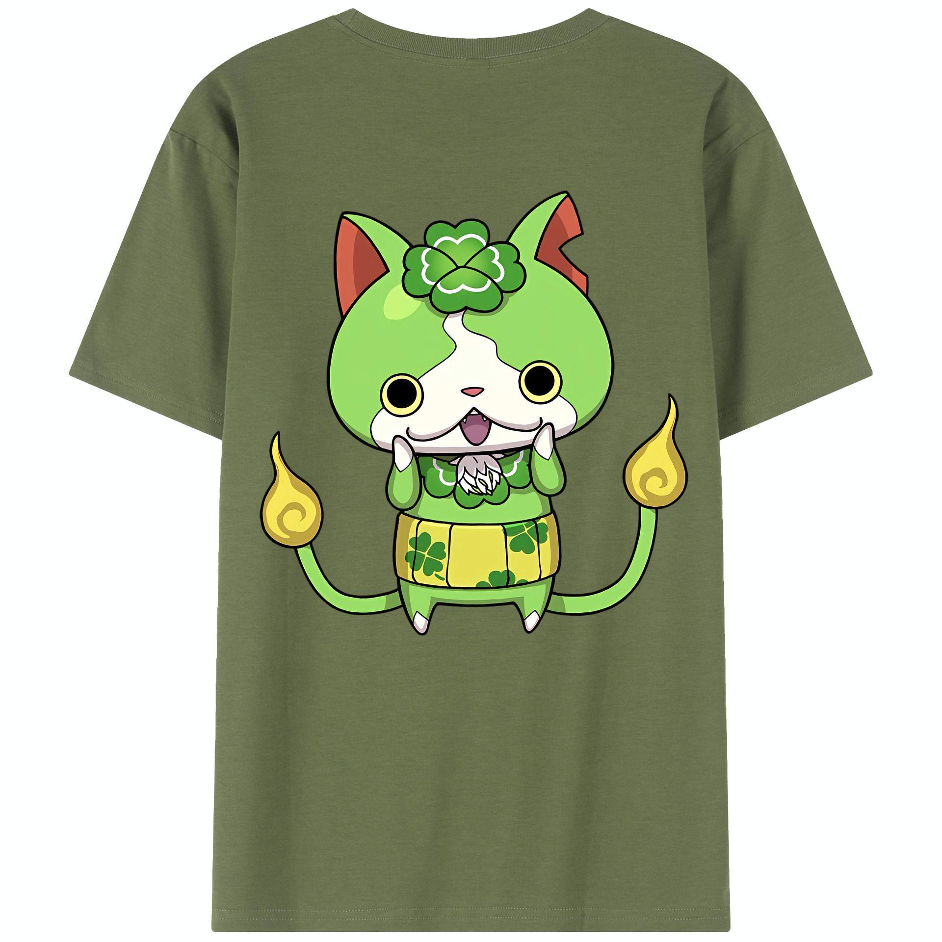 （画像用） 妖怪ウォッチ Yo-kai Watch 綿100％半袖Tシャツ（背面プリント）